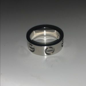 Cartier love ring platinum